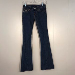 True Religion Joey Dark Wash Denim Jeans Flare